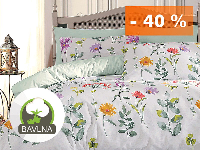 SLOVENSKÉ BAVLNENÉ OBLIEČKY - KVETINOVÉ MOTÍVY